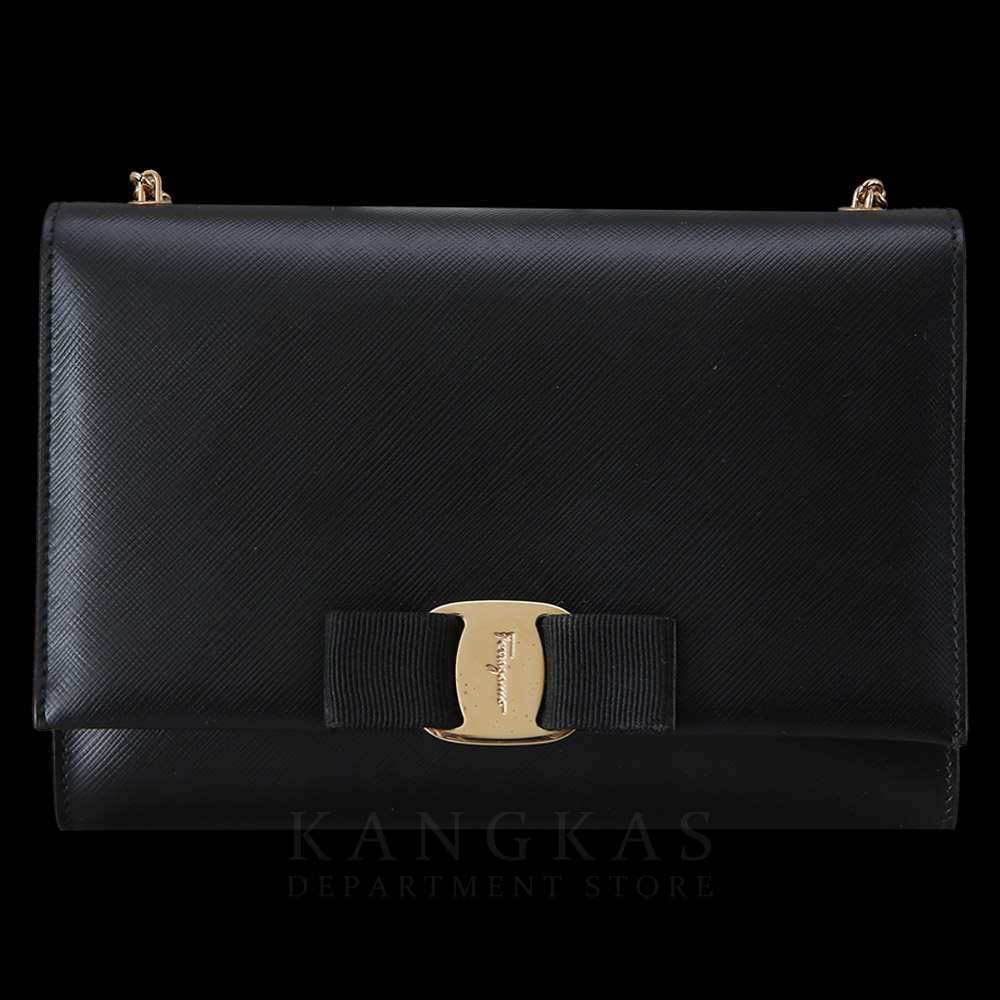 FERRAGAMO(USED)페레가모 바라리본 체인 숄더백